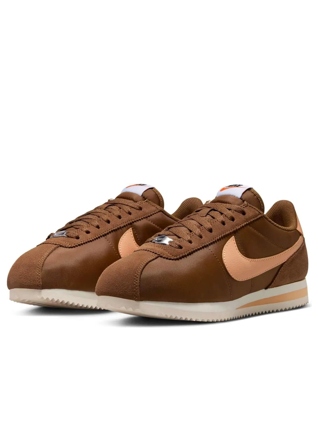 Кроссовки (WMNS) Nike Cortez Textile 'Light British Tan' — изображение 4 из 6, коричневый