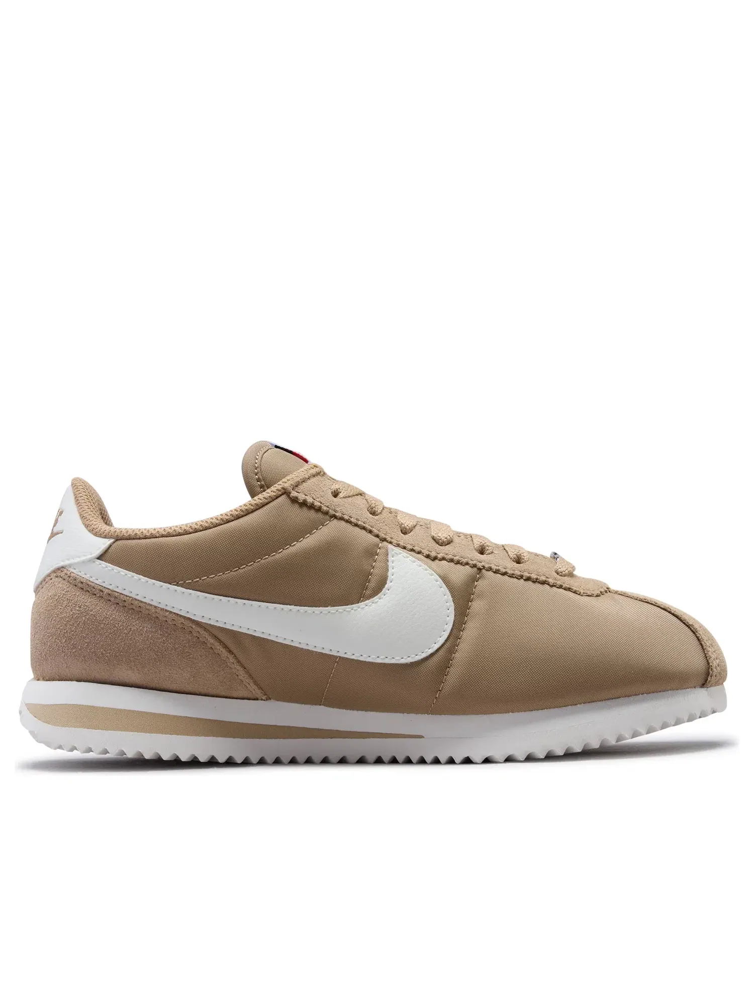 Женские кроссовки с текстильным верхом Nike Cortez British Khaki Black — изображение 2 из 7, бежевый
