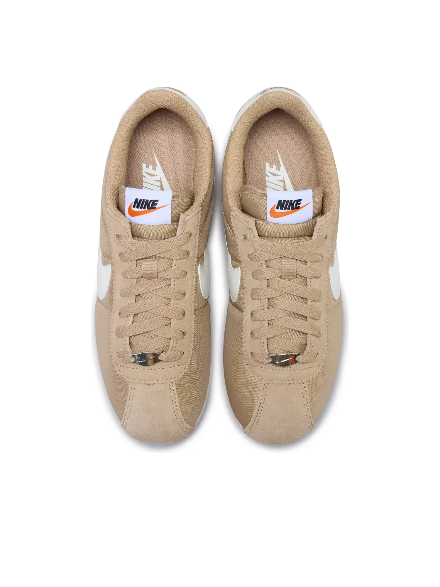 Женские кроссовки с текстильным верхом Nike Cortez British Khaki Black — изображение 3 из 7, бежевый