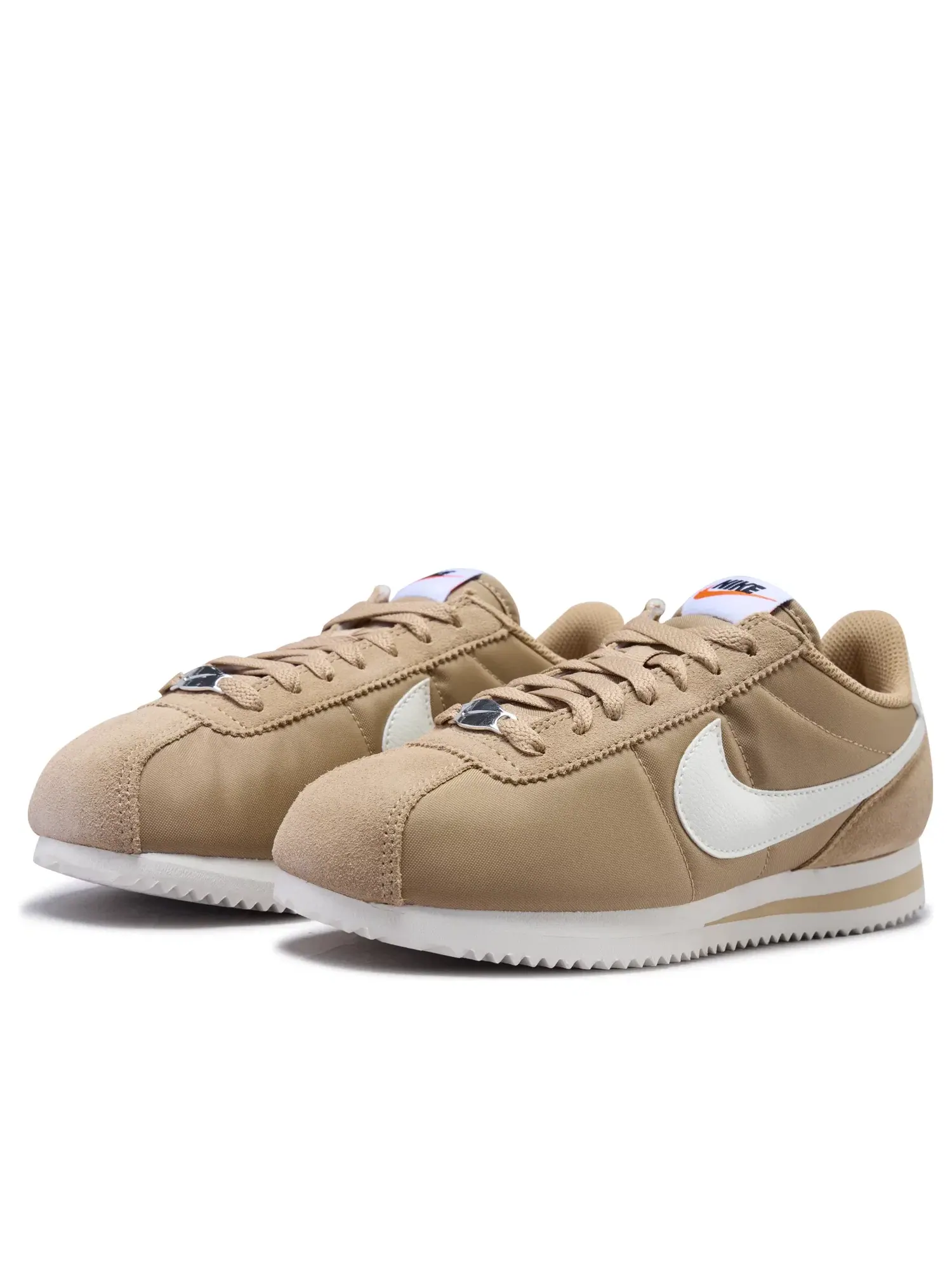 Женские кроссовки с текстильным верхом Nike Cortez British Khaki Black — изображение 5 из 7, бежевый