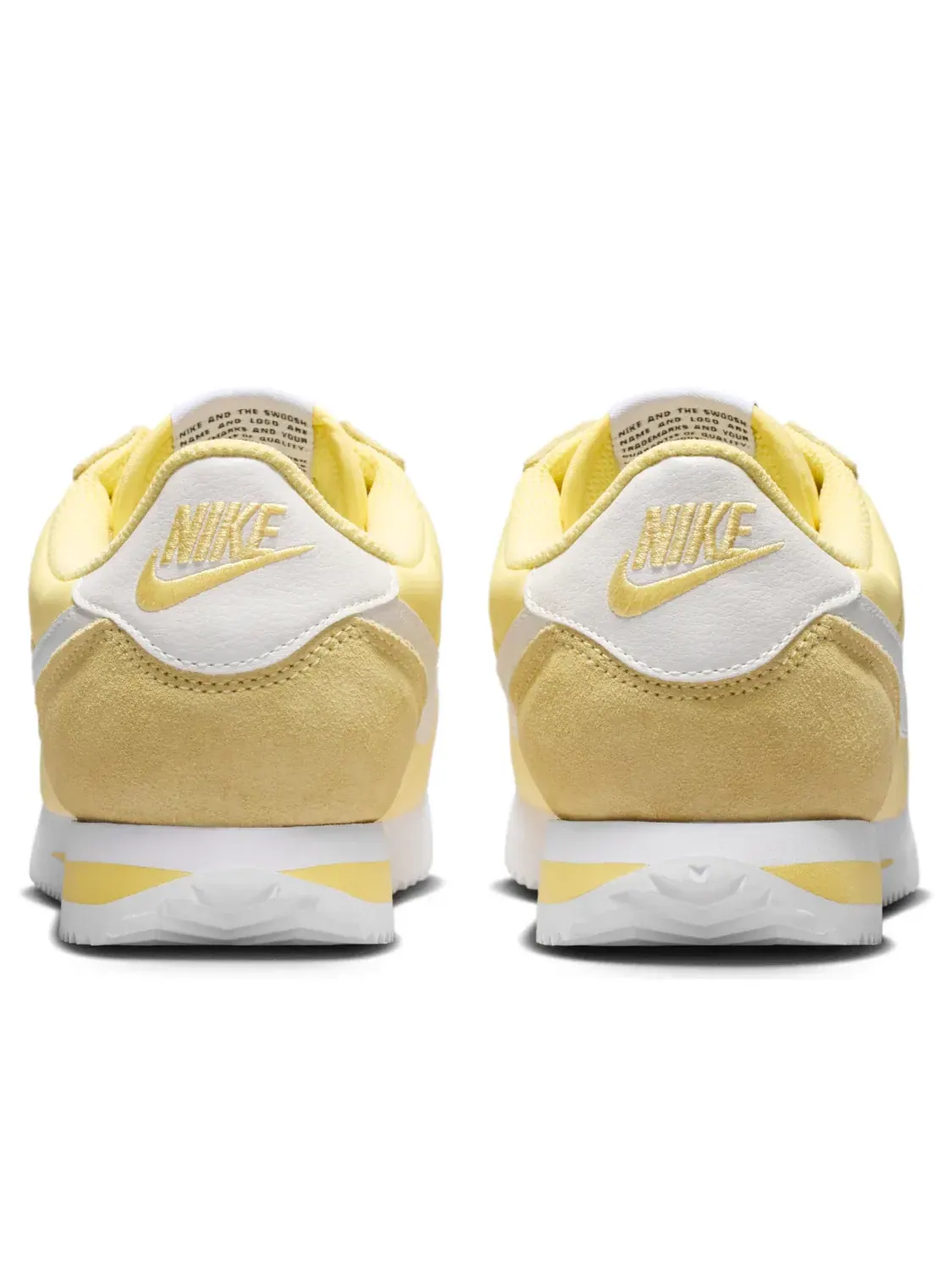 Кроссовки Nike Cortez Textile 'Soft Yellow White' DZ2795-703 — изображение 3 из 6, желтый