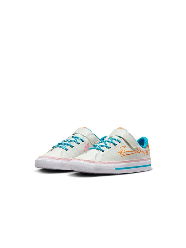 Кроссовки court legacy 'sail blue lightning' Nike — изображение 3 из 4, синий/белый/оранжевый