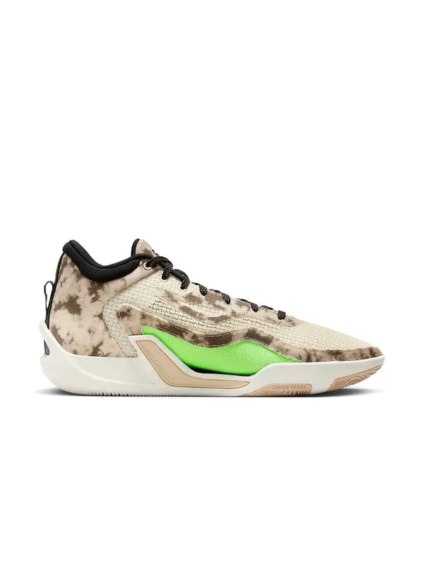 Кроссовки tatum 1 denim pf 'fossil sesame' Air Jordan — изображение 2 из 4, зеленый/черный