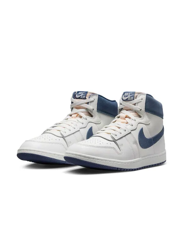 Кроссовки воздушный корабль Air Jordan — изображение 3 из 4, белый/синий