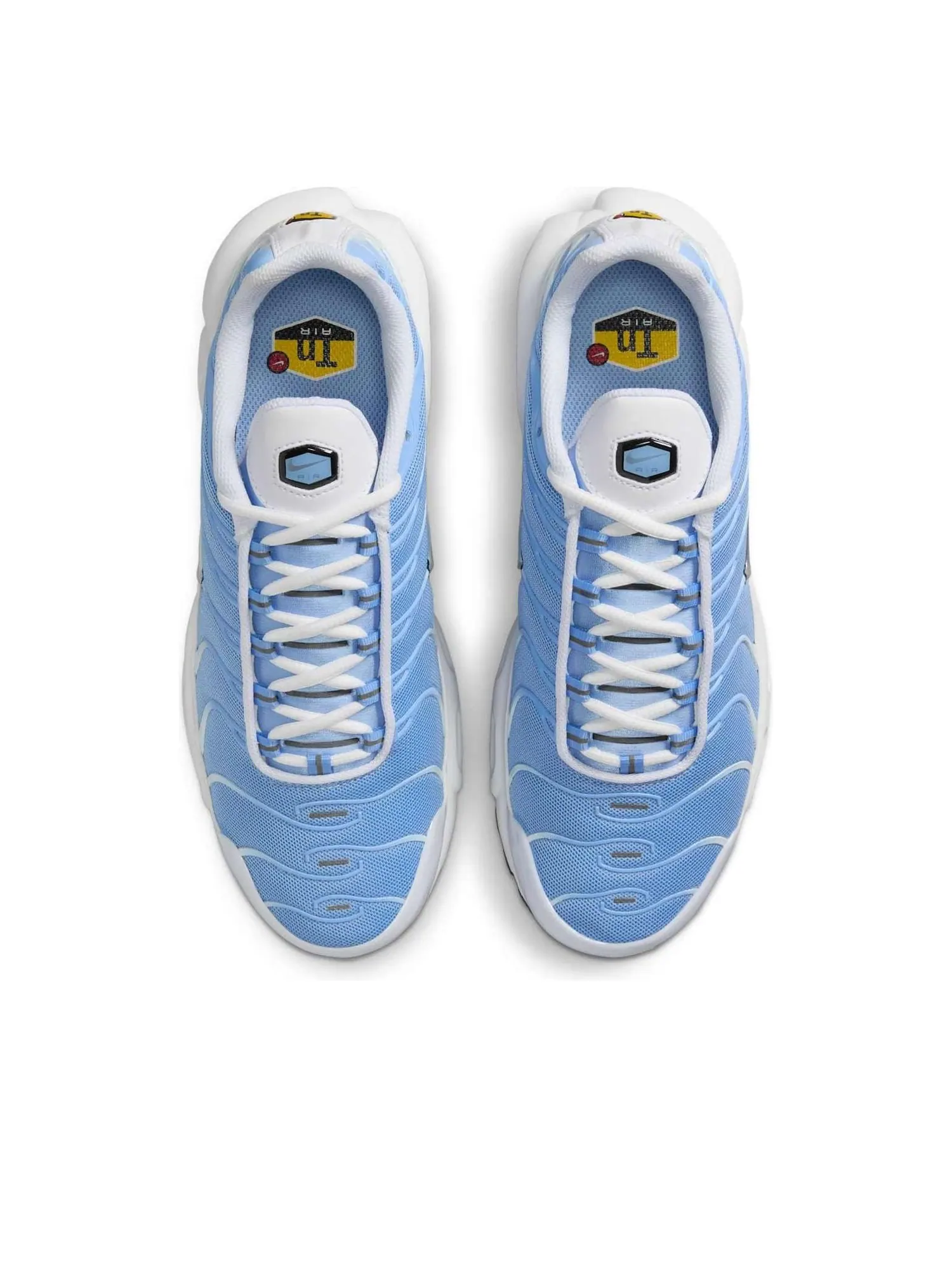 Кроссовки (WMNS) Nike Air Max Plus 'White Aluminum Metallic Silver' — изображение 2 из 6, синий