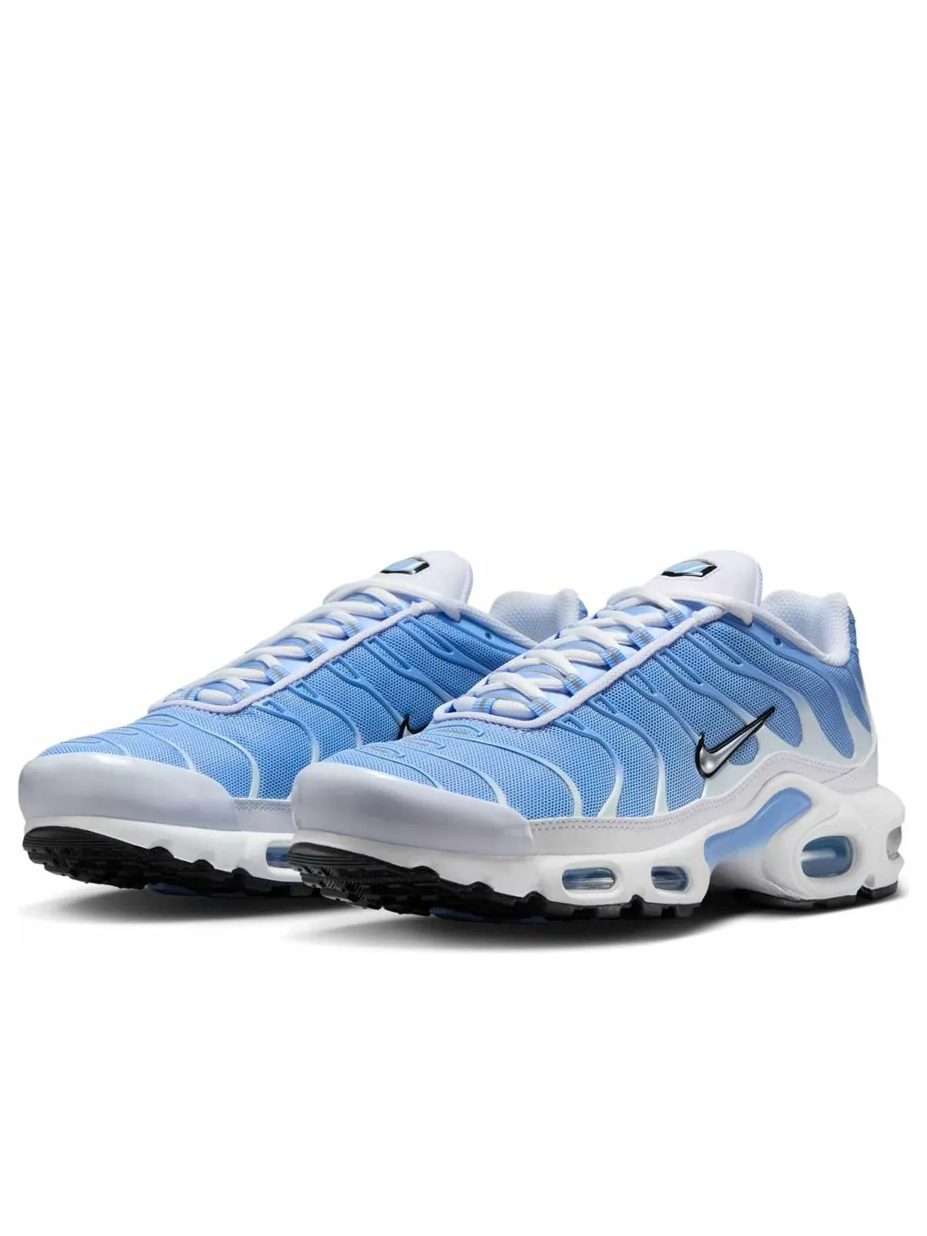 Кроссовки (WMNS) Nike Air Max Plus 'White Aluminum Metallic Silver' — изображение 4 из 6, синий