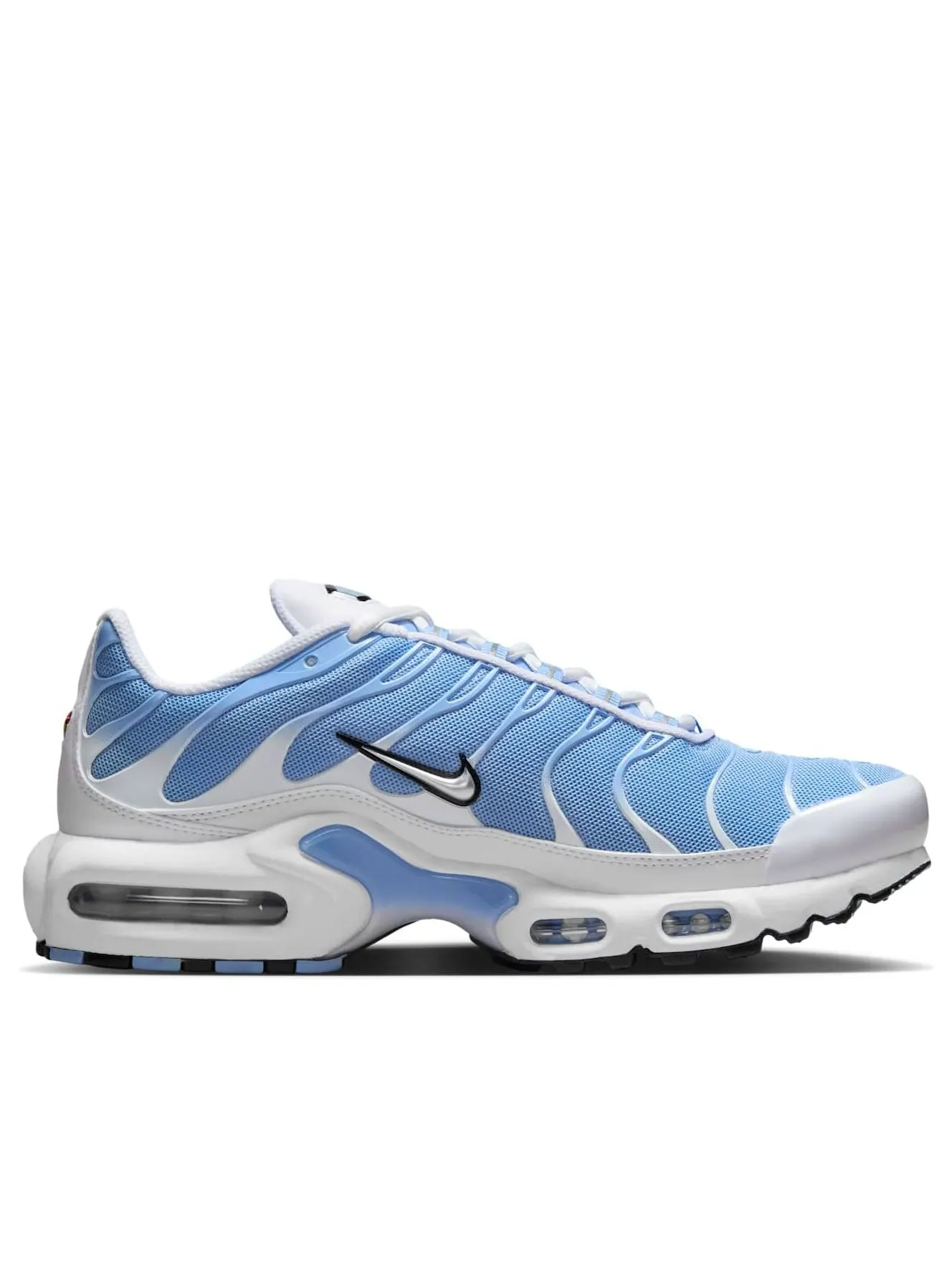 Кроссовки (WMNS) Nike Air Max Plus 'White Aluminum Metallic Silver' — изображение 6 из 6, синий