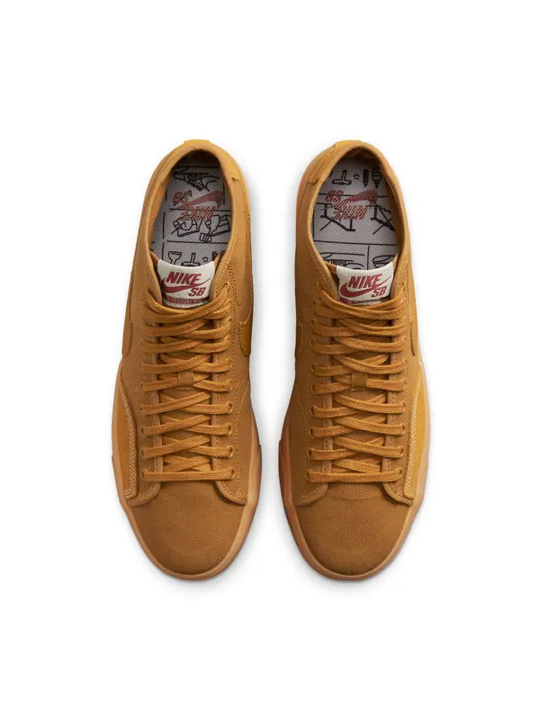 Кроссовки blazer court mid premium sb 'desert ochre gum' Nike — изображение 4 из 4, желтый