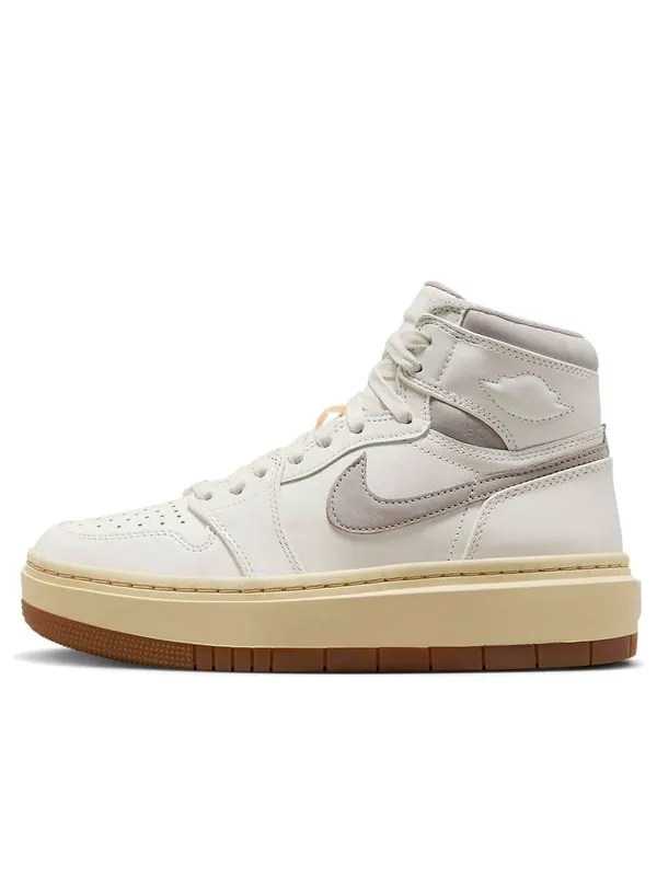 Кроссовки 1 elevate high 'sail grey gum medium brown' Air Jordan — изображение 1 из 4, серый-бледный-коричневый