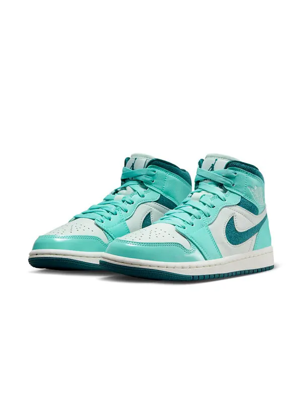 Кроссовки 1 средние Air Jordan — изображение 2 из 4, зеленый