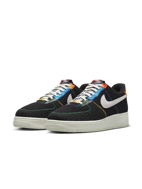 Кроссовки air force 1 low '07 lv8 'multi-material' Nike — изображение 3 из 4, черный//красный/белый