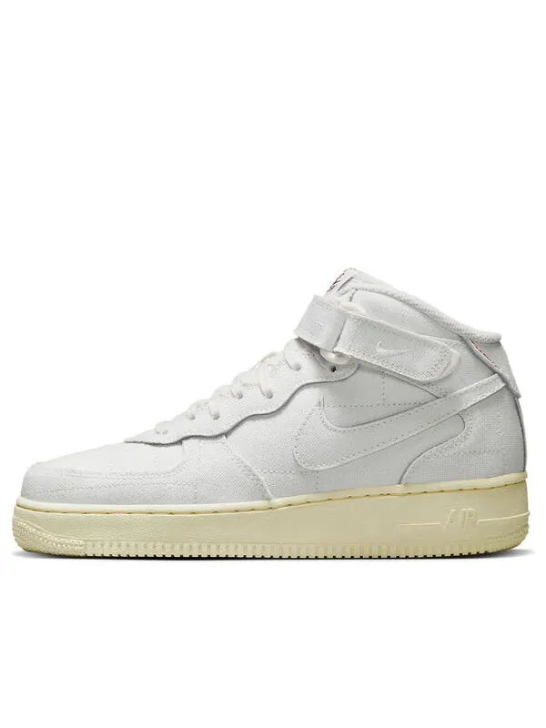 Кроссовки air force 1 '07 mid 'white canvas' Nike — изображение 1 из 4, белый