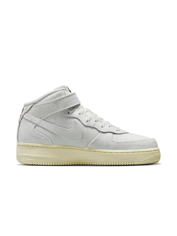 Кроссовки air force 1 '07 mid 'white canvas' Nike — изображение 2 из 4, белый
