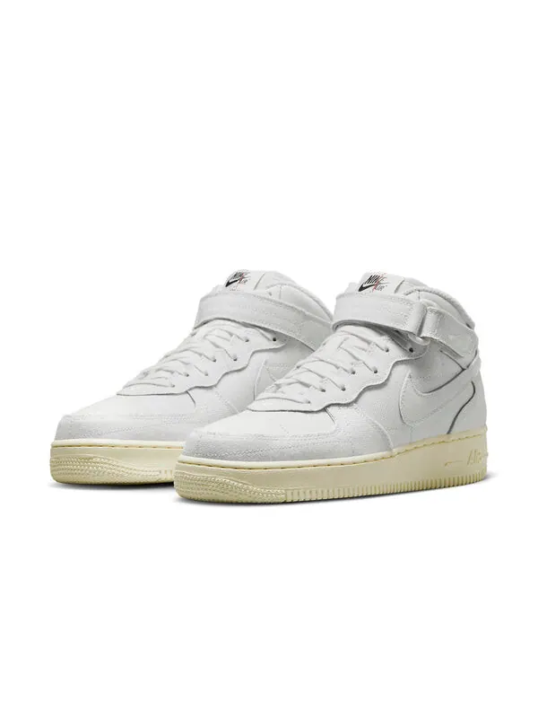 Кроссовки air force 1 '07 mid 'white canvas' Nike — изображение 3 из 4, белый
