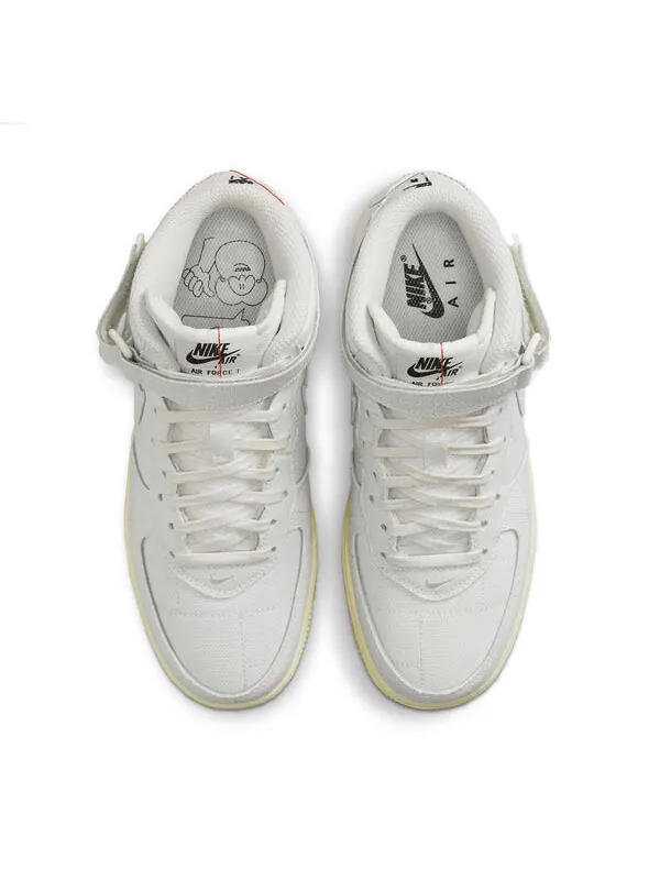 Кроссовки air force 1 '07 mid 'white canvas' Nike — изображение 4 из 4, белый