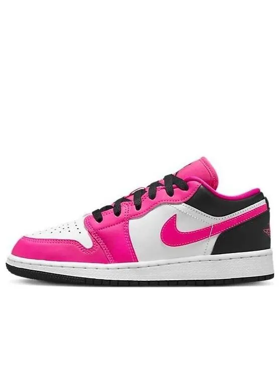 Кроссовки (GS) Air Jordan 1 Low 'Fierce Pink' — изображение 1 из 4, розовый/черный/белый