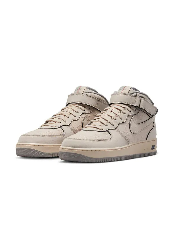 Кроссовки air force 1 mid Nike — изображение 3 из 4, бежевый