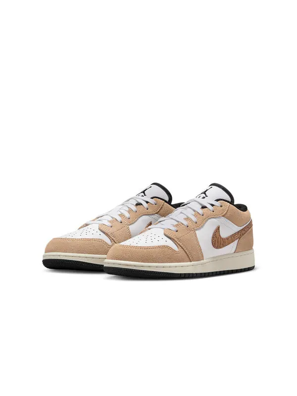 Кроссовки 1 low se 'brown elephant' Air Jordan — изображение 2 из 4, бежевый-белый-черный