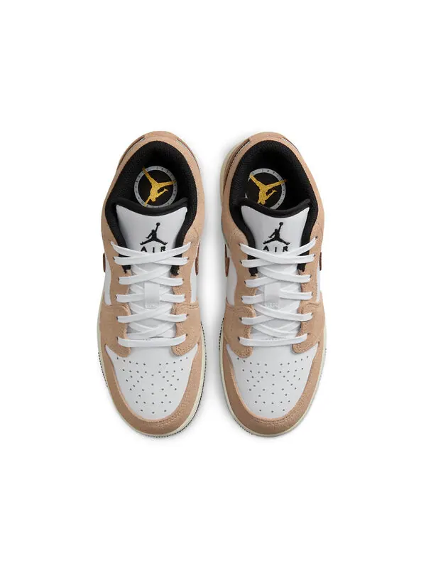 Кроссовки 1 low se 'brown elephant' Air Jordan — изображение 3 из 4, бежевый-белый-черный