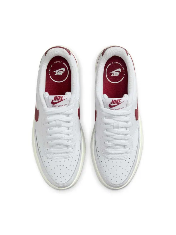 Кроссовки court vision alta 'white team red' Nike — изображение 4 из 4, белый//красный