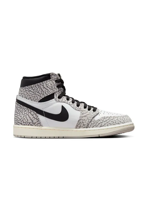 Кроссовки 1 retro high og 'white cement' Air Jordan — изображение 2 из 4, серый//черный/белый