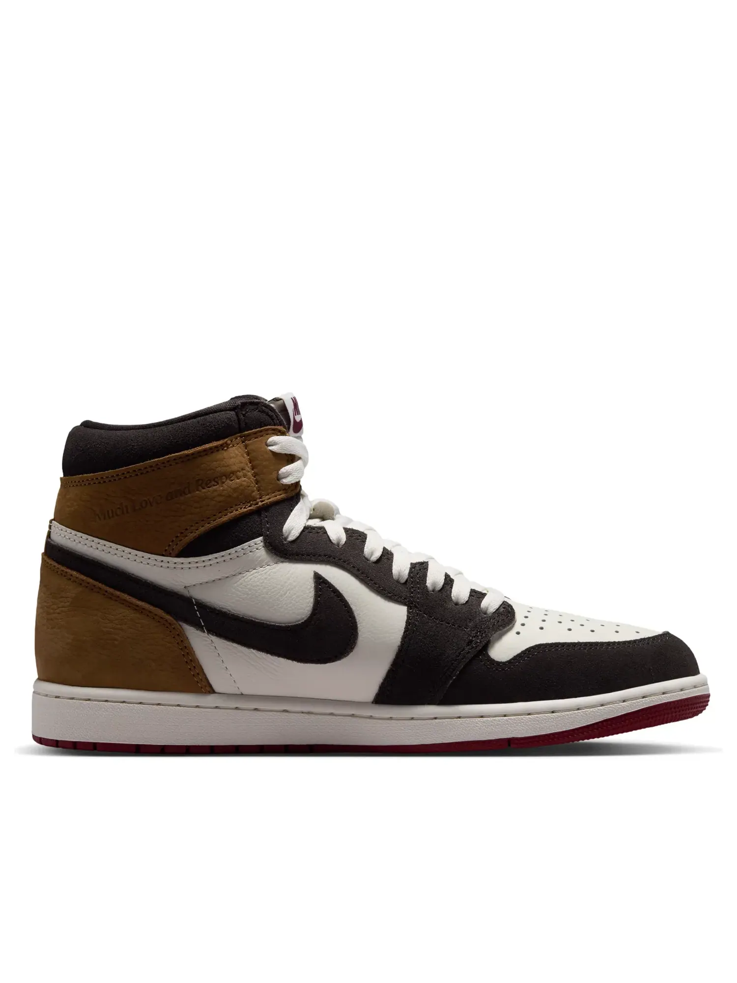 Мужские кроссовки с высоким верхом из кожи Air Jordan 1 High OG Love Letter — изображение 2 из 7, коричневый