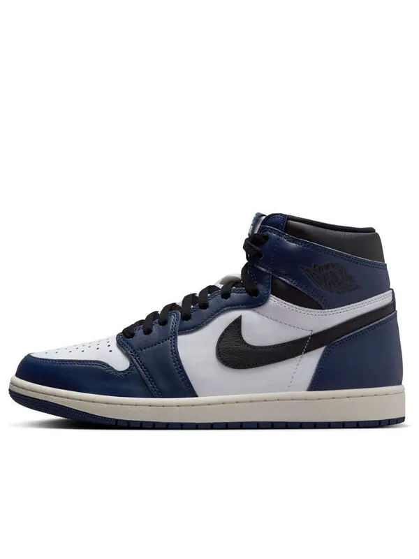 Кроссовки 1 ретро высокие og Air Jordan — изображение 1 из 4, темно-синий/черный/белый