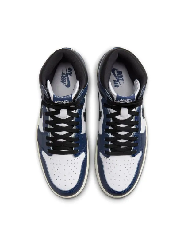 Кроссовки 1 ретро высокие og Air Jordan — изображение 4 из 4, темно-синий/черный/белый