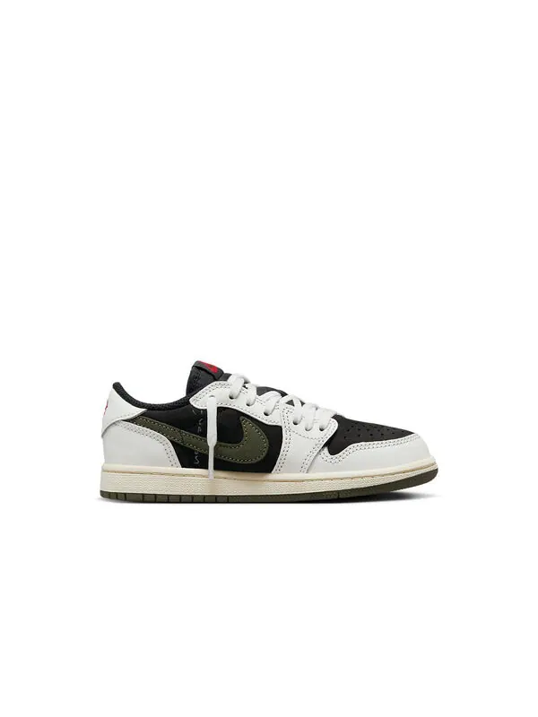 Кроссовки 1 retro low og sp x travis scott 'olive' Air Jordan — изображение 2 из 4, красный/черный