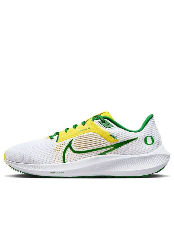 Кроссовки air zoom pegasus 40 'oregon' Nike — изображение 1 из 4, белый/желтый/зеленый