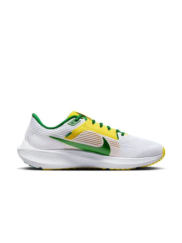 Кроссовки air zoom pegasus 40 'oregon' Nike — изображение 2 из 4, белый/желтый/зеленый