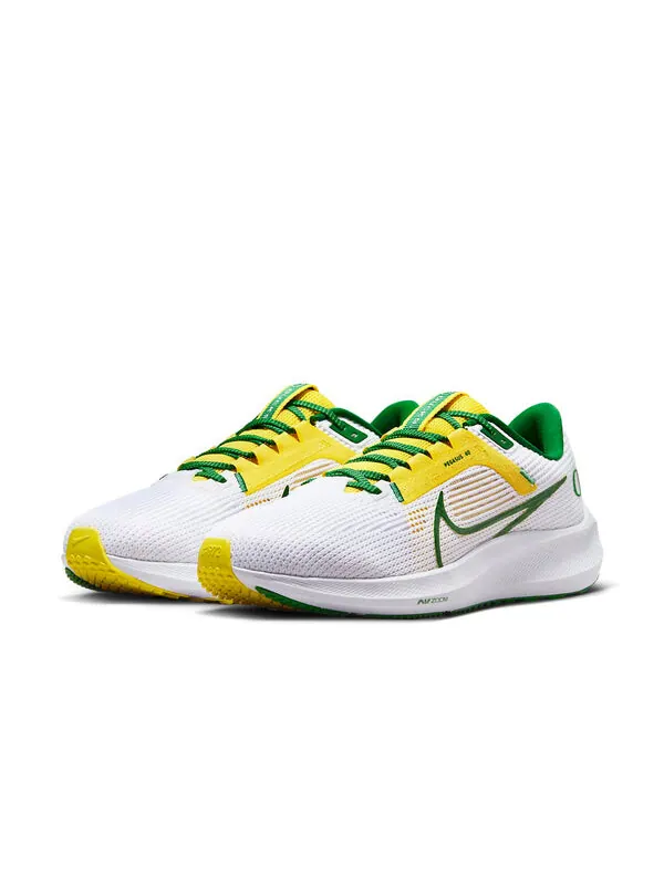 Кроссовки air zoom pegasus 40 'oregon' Nike — изображение 3 из 4, белый/желтый/зеленый