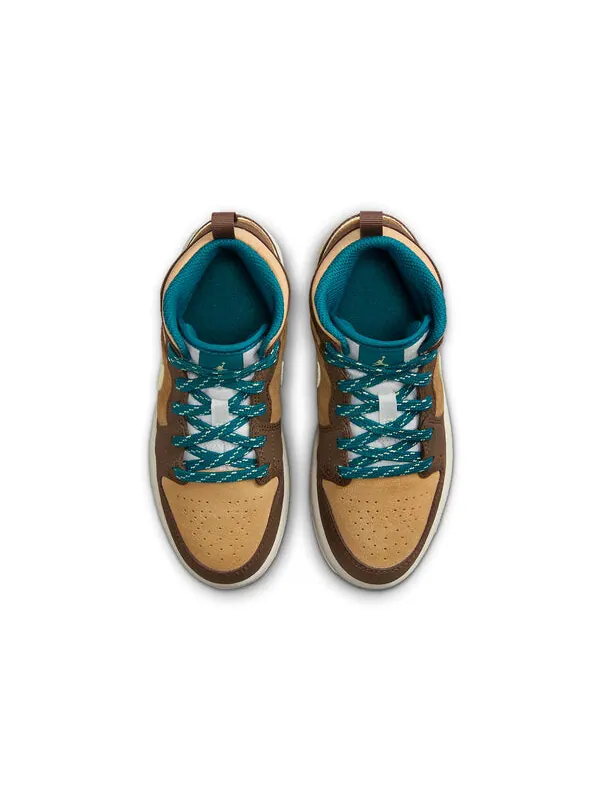 Кроссовки 1 mid se 'cacao wow' Air Jordan — изображение 4 из 4, зеленый/коричневый
