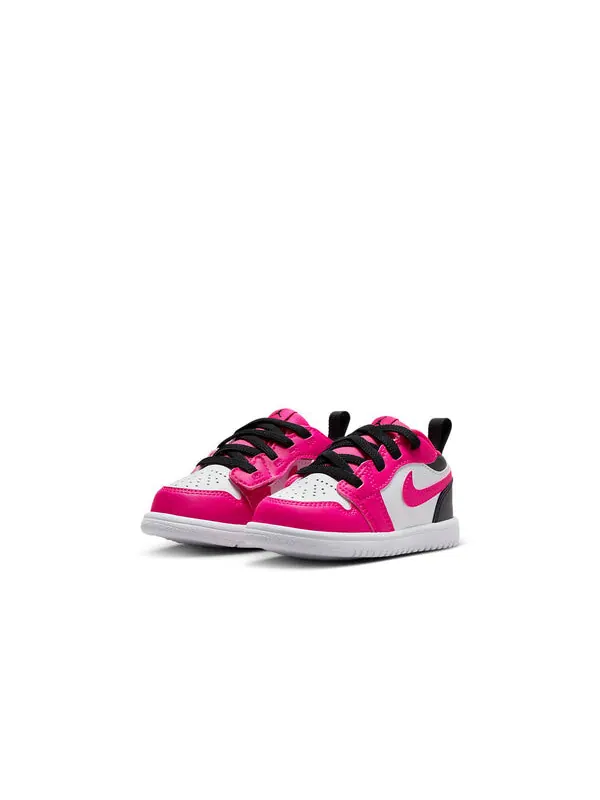 Кроссовки 1 низкие Air Jordan — изображение 2 из 4, розовый/черный/белый