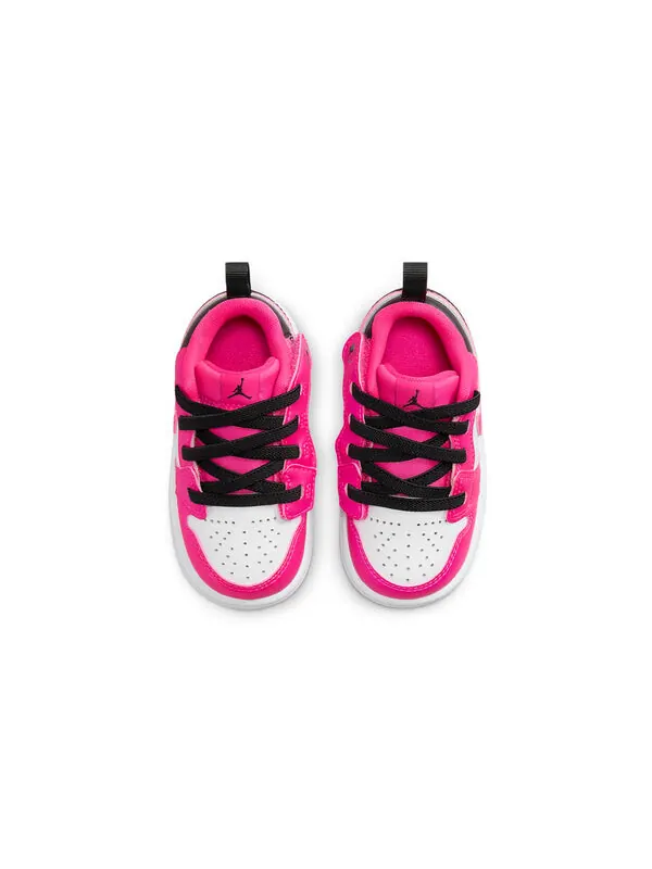 Кроссовки 1 низкие Air Jordan — изображение 3 из 4, розовый/черный/белый