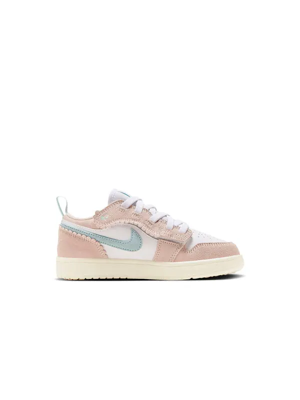 Кроссовки 1 low alt se scalloped edge 'guava ice' Air Jordan — изображение 2 из 4, белый/розовый