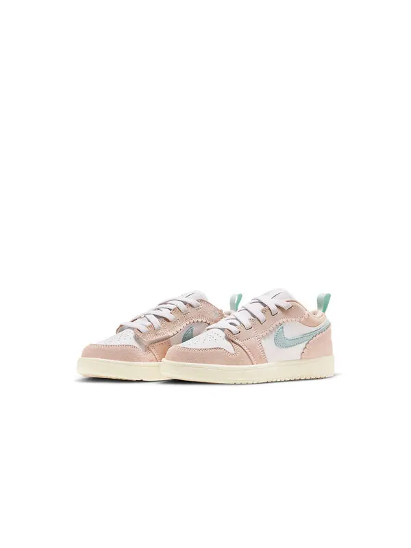 Кроссовки 1 low alt se scalloped edge 'guava ice' Air Jordan — изображение 3 из 4, белый/розовый
