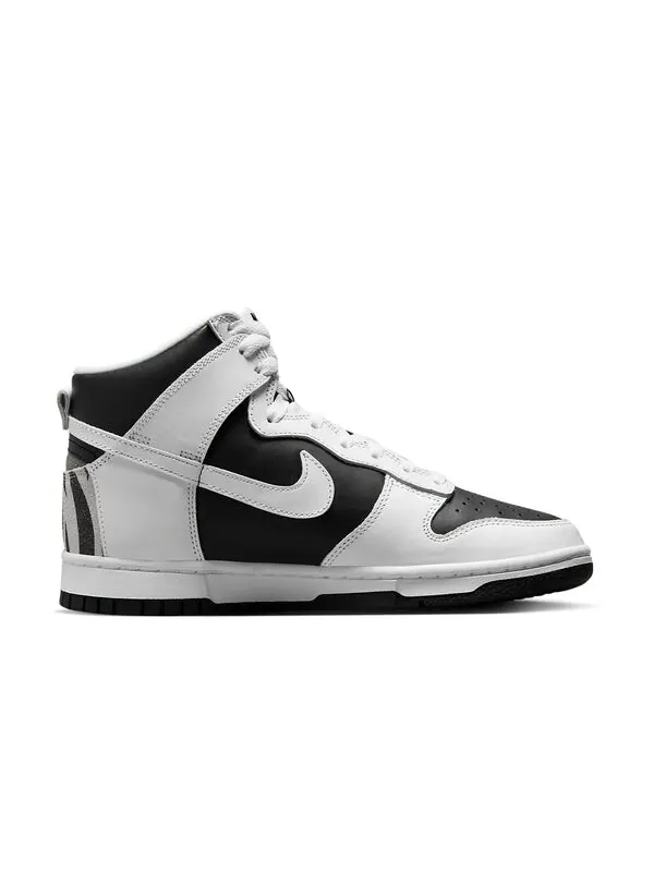 Кроссовки данки высокие lx Nike — изображение 2 из 4, белый/черный/желтый