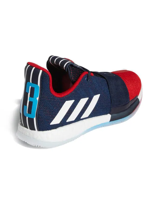 Кроссовки Harden Vol. 3 Adidas — изображение 4 из 4, синий/красный/черный