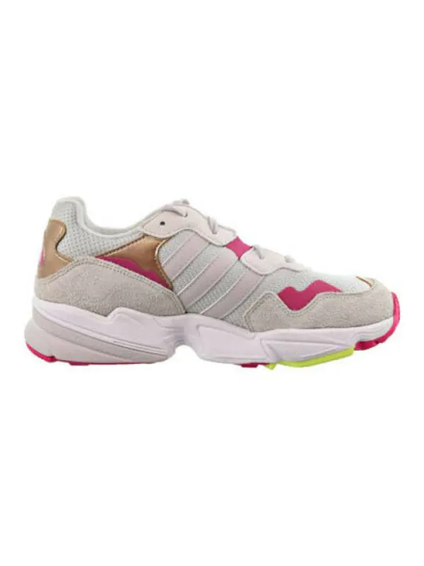 Кроссовки оригинал yung 96 Adidas — изображение 2 из 4, серый//розовый