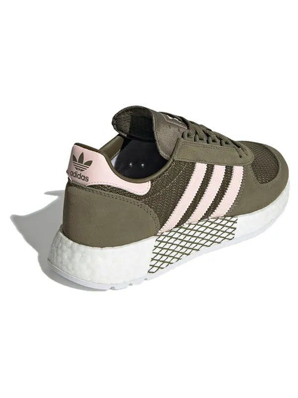Кроссовки оригинальные marathon tech shoes коричневые розовые Adidas — изображение 3 из 4, розовый