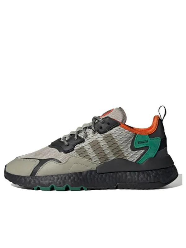 Кроссовки nite jogger 'sesame' Adidas — изображение 1 из 4, зеленый