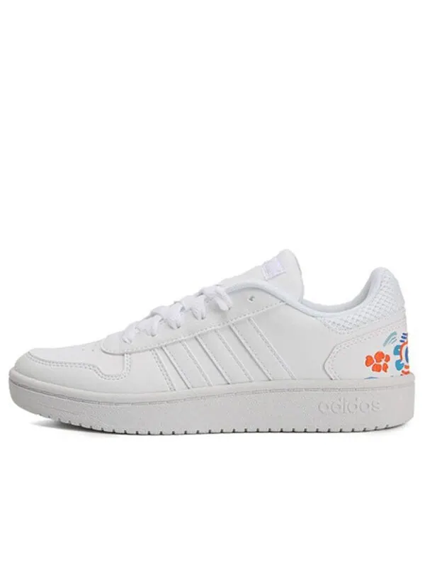 Кроссовки neo hoops 20 вышитые Adidas — изображение 1 из 4, белый
