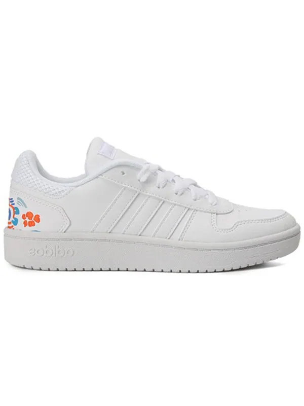 Кроссовки neo hoops 20 вышитые Adidas — изображение 2 из 4, белый