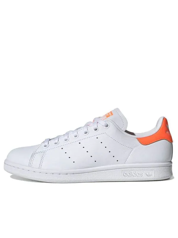 Кроссовки оригиналы stan smith Adidas — изображение 1 из 4, белый/оранжевый