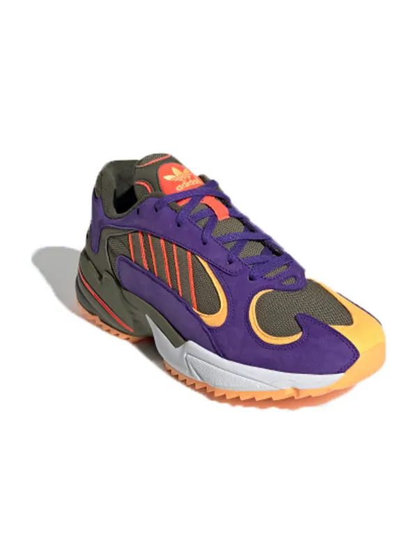 Кроссовки yung 1 trail Adidas — изображение 2 из 4, зеленый/оранжевый/синий