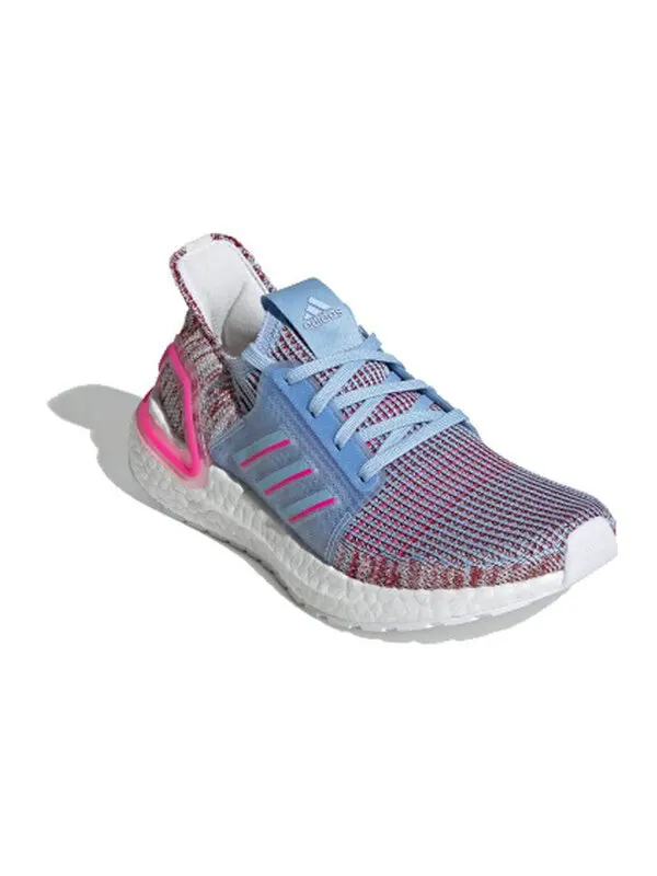 Кроссовки ultraboost 19 j Adidas — изображение 2 из 3, синий/розовый