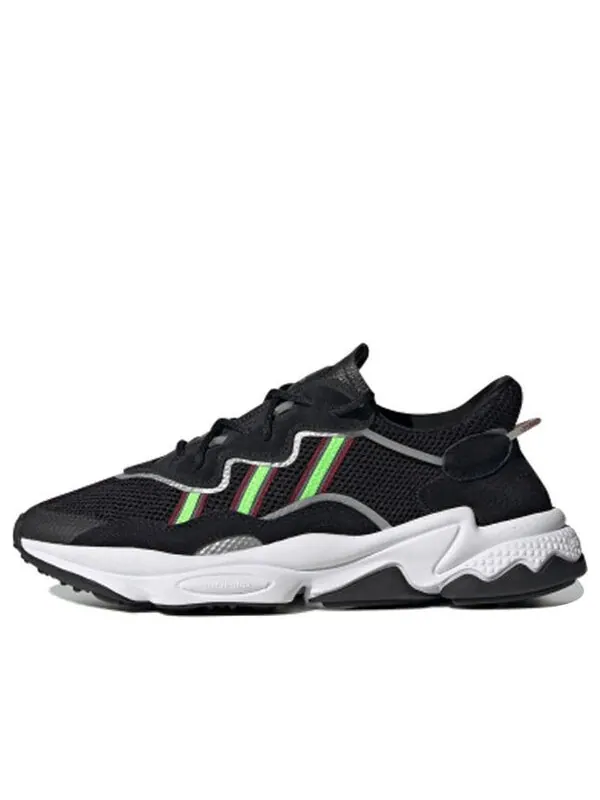 Кроссовки ozweego Adidas — изображение 1 из 4, черный/зеленый