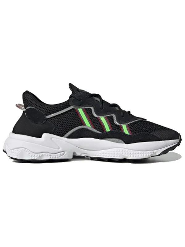 Кроссовки ozweego Adidas — изображение 2 из 4, черный/зеленый