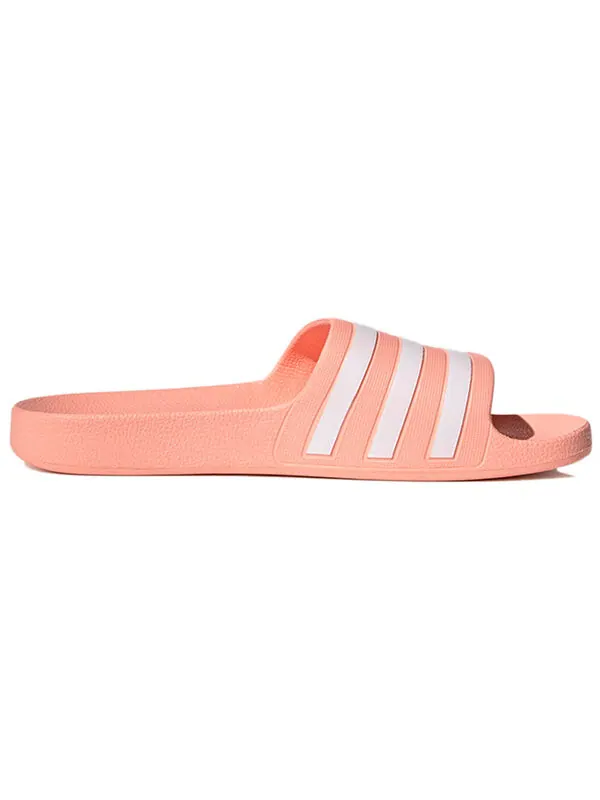 Тапочки adilette pink and white aqua Adidas — изображение 2 из 4, оранжевый
